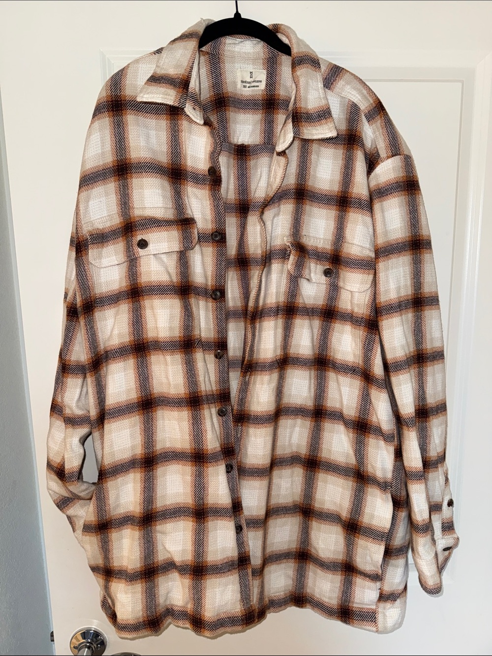 NWT Plaid Button-Up Shirt Jacket